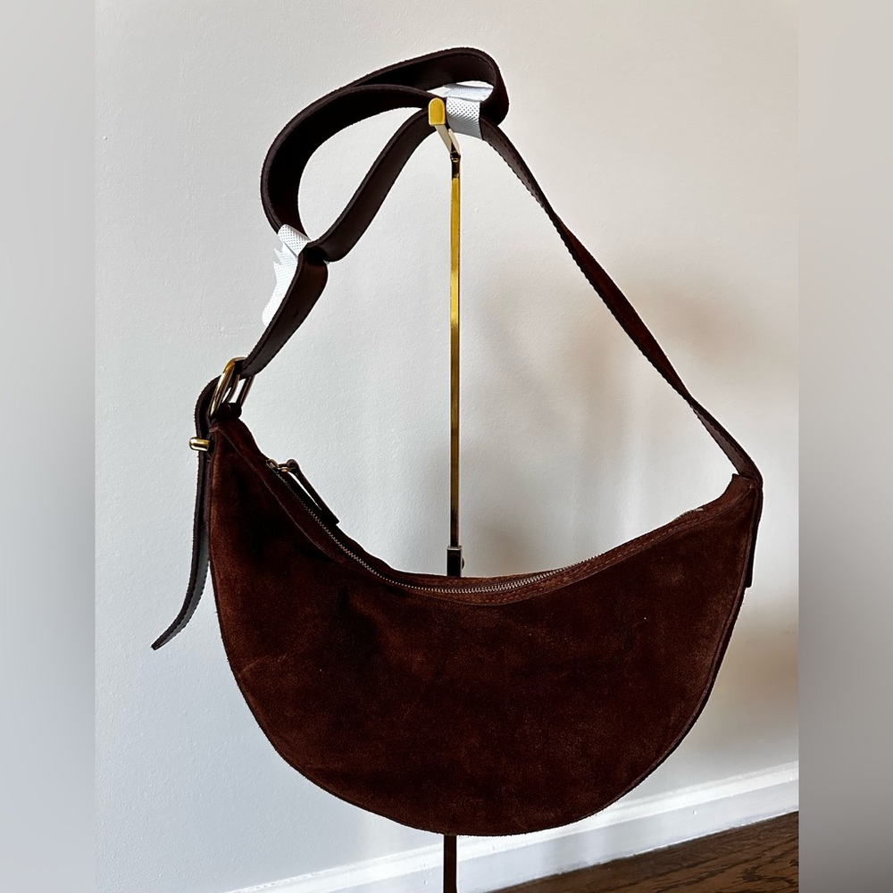 Madewell Essential sling bag - brown suede